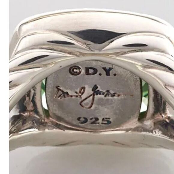 DAVID YURMAN ALBION 14MM PRASIOLITE RING - Picture 4 of 8